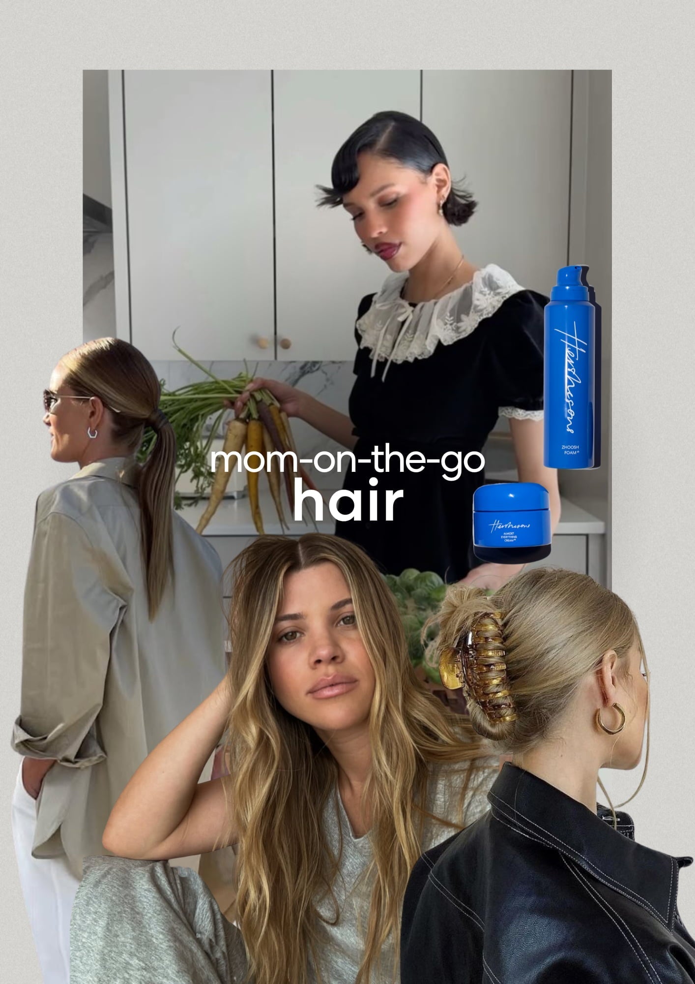 4 Mum-On-The-Go Hairstyles That Look Chic in 60 Seconds