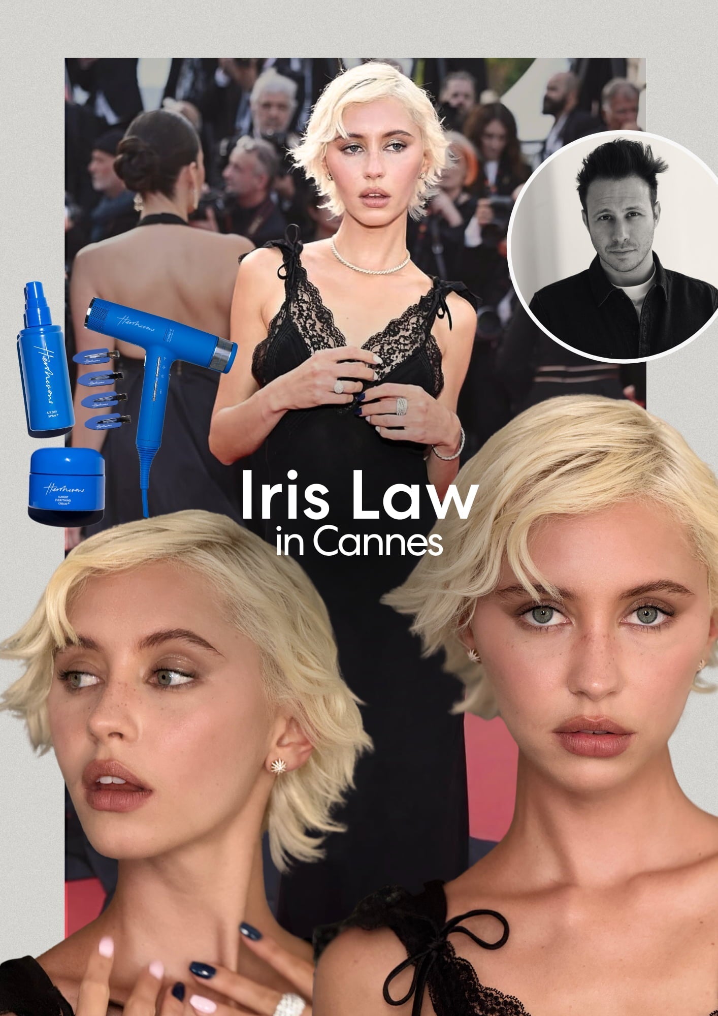How Luke Gave Iris Law The Coolest Hair On The Cannes Red Carpet