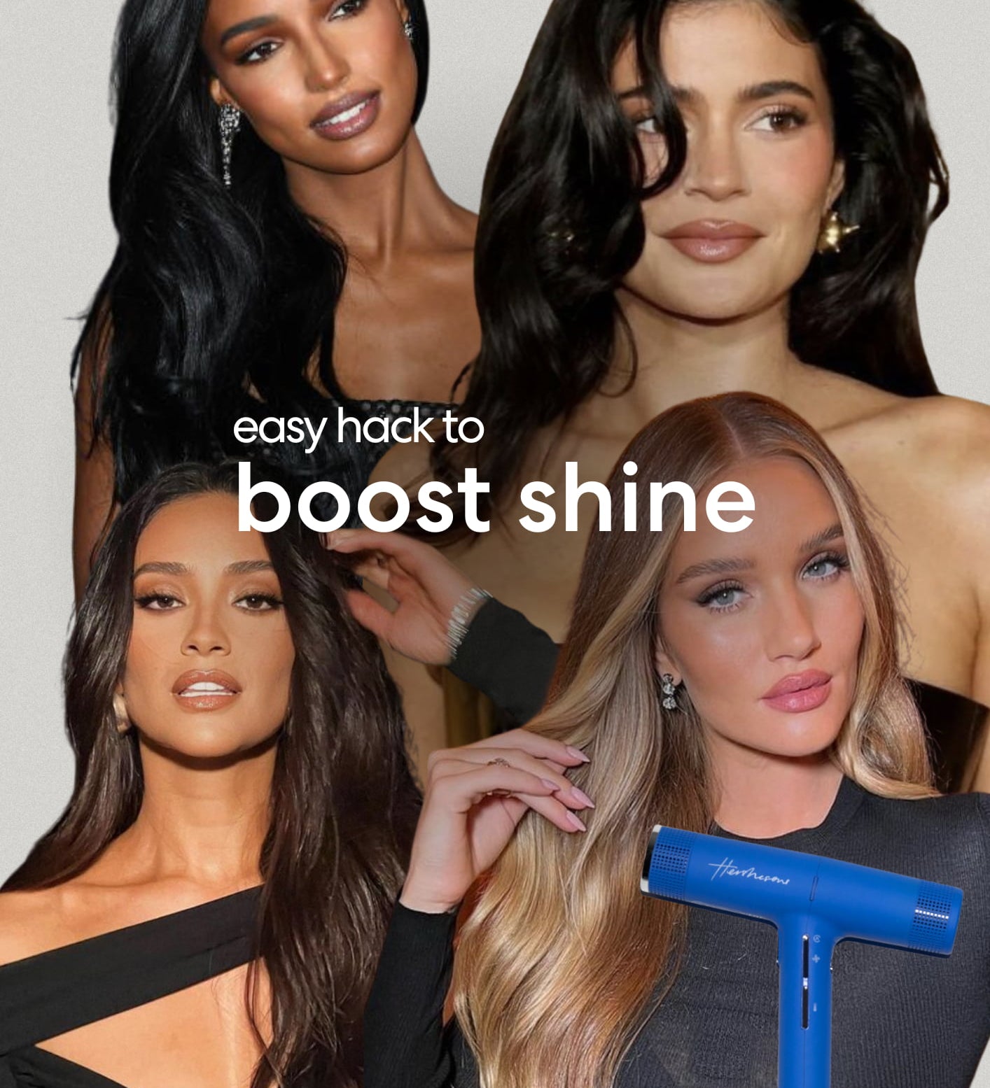 The Hairdryer Hack For Glossy Shine