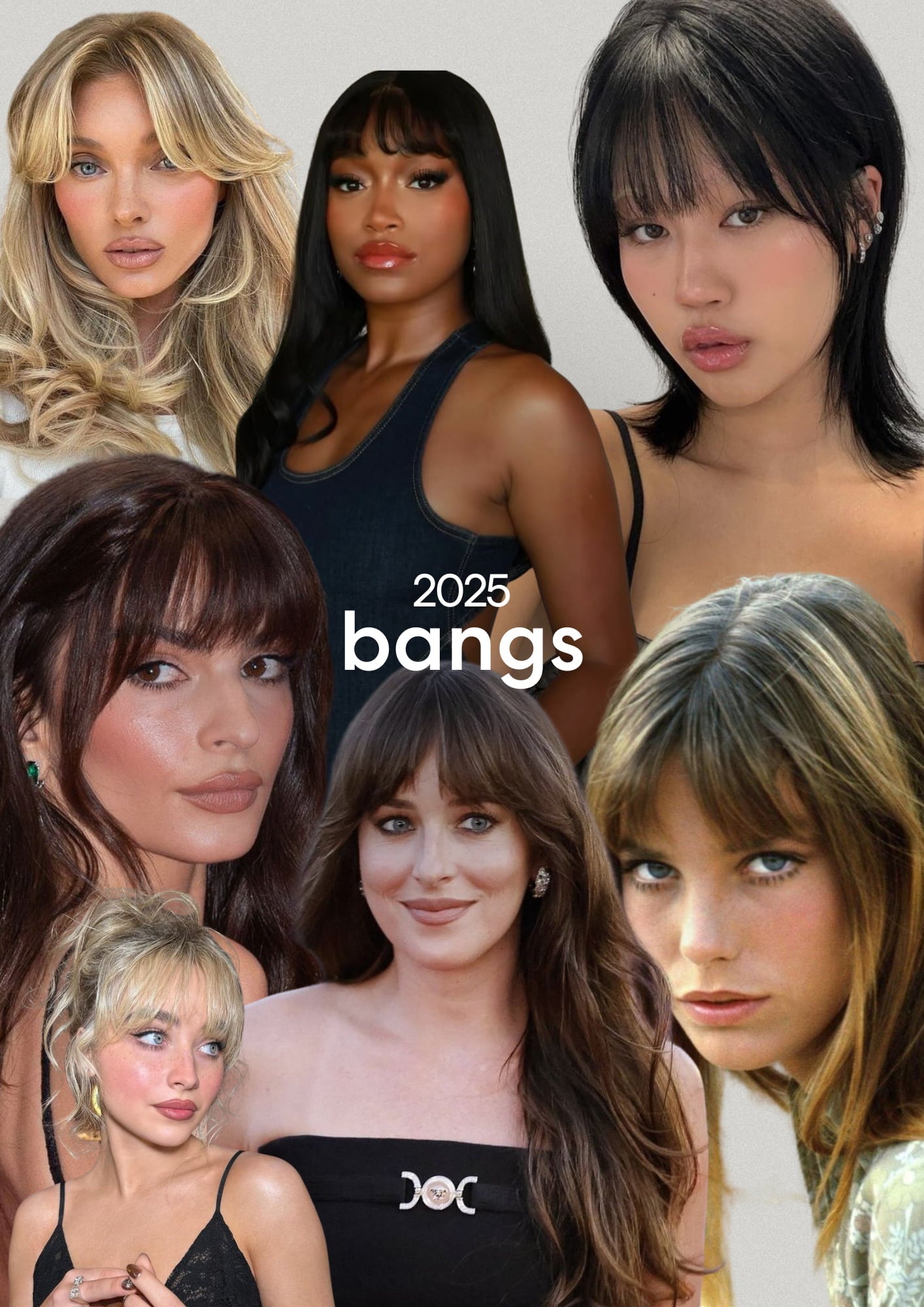5 Face-Framing Fringes To Inspire Your 2025 Look