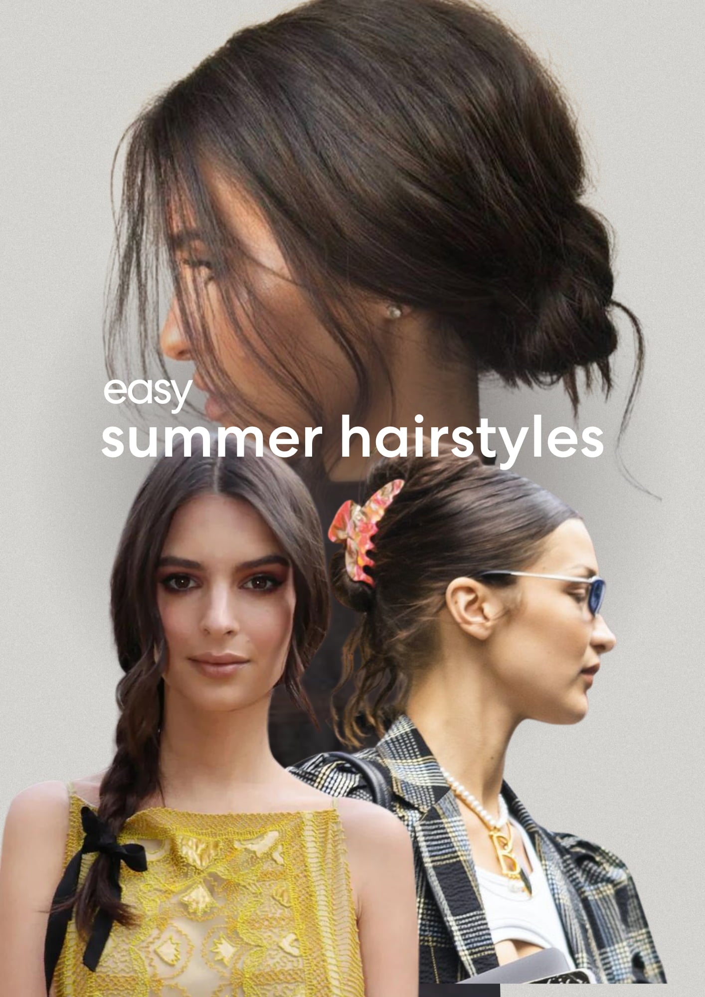 3 easy up-dos for summer 2024