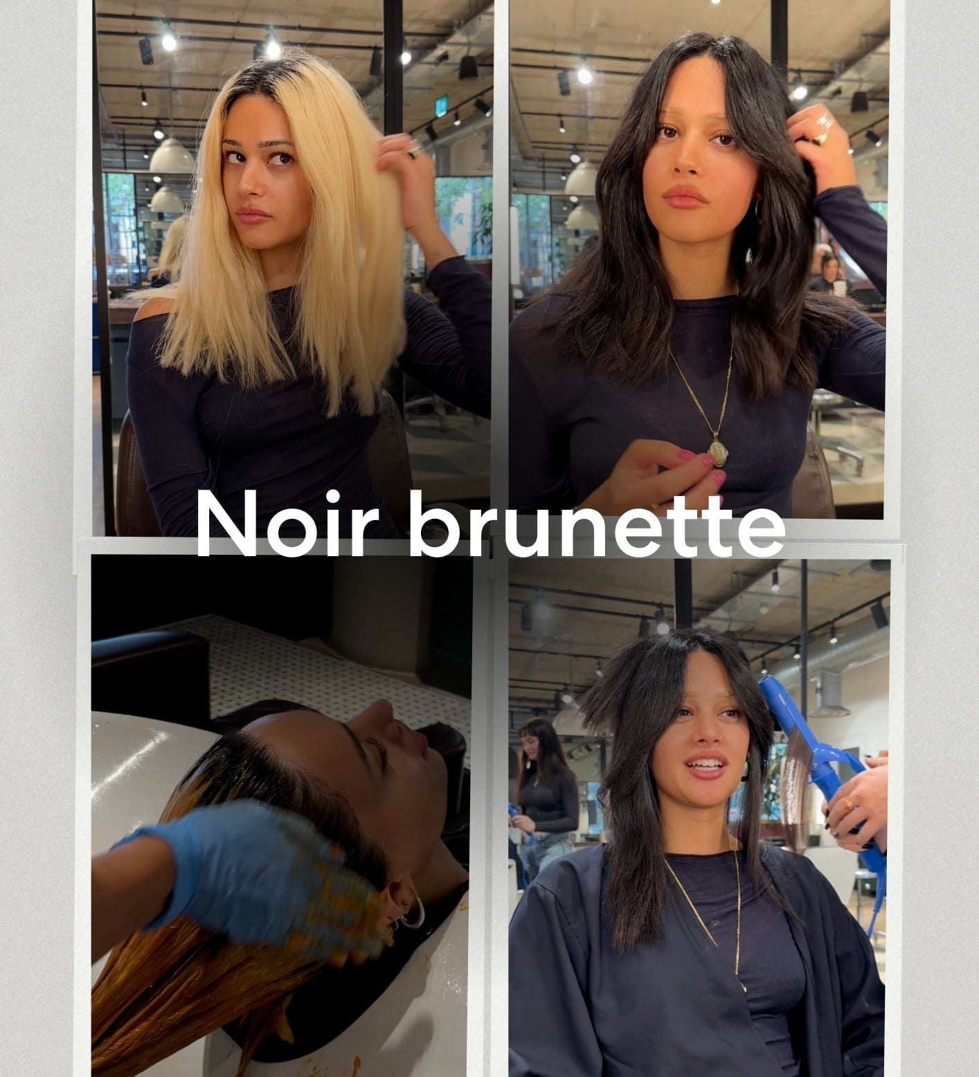 Bye Blonde, Hello Noir Brunette