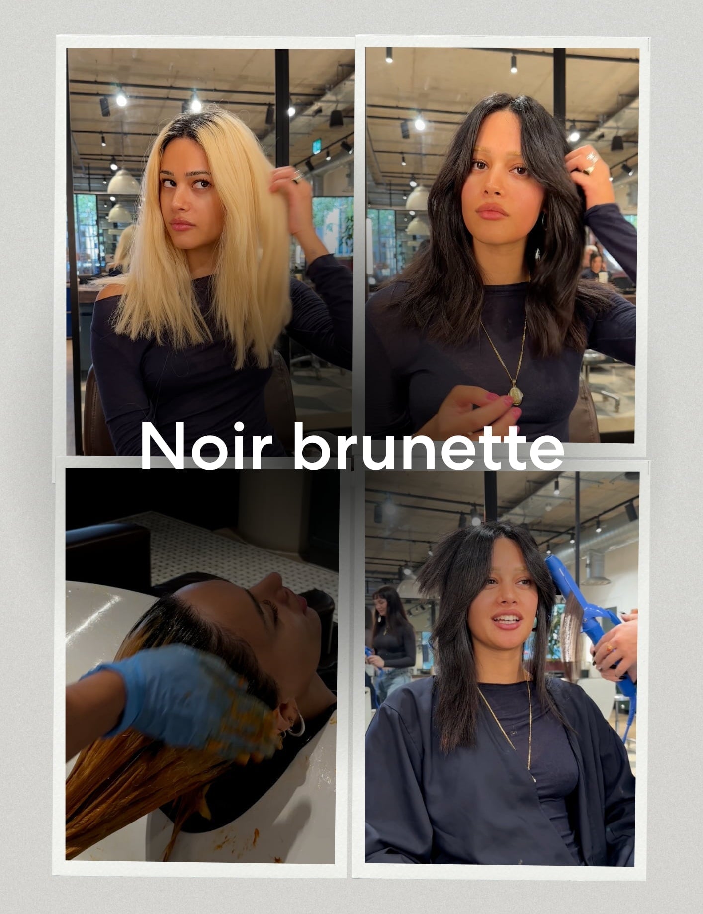 Bye Blonde, Hello Noir Brunette