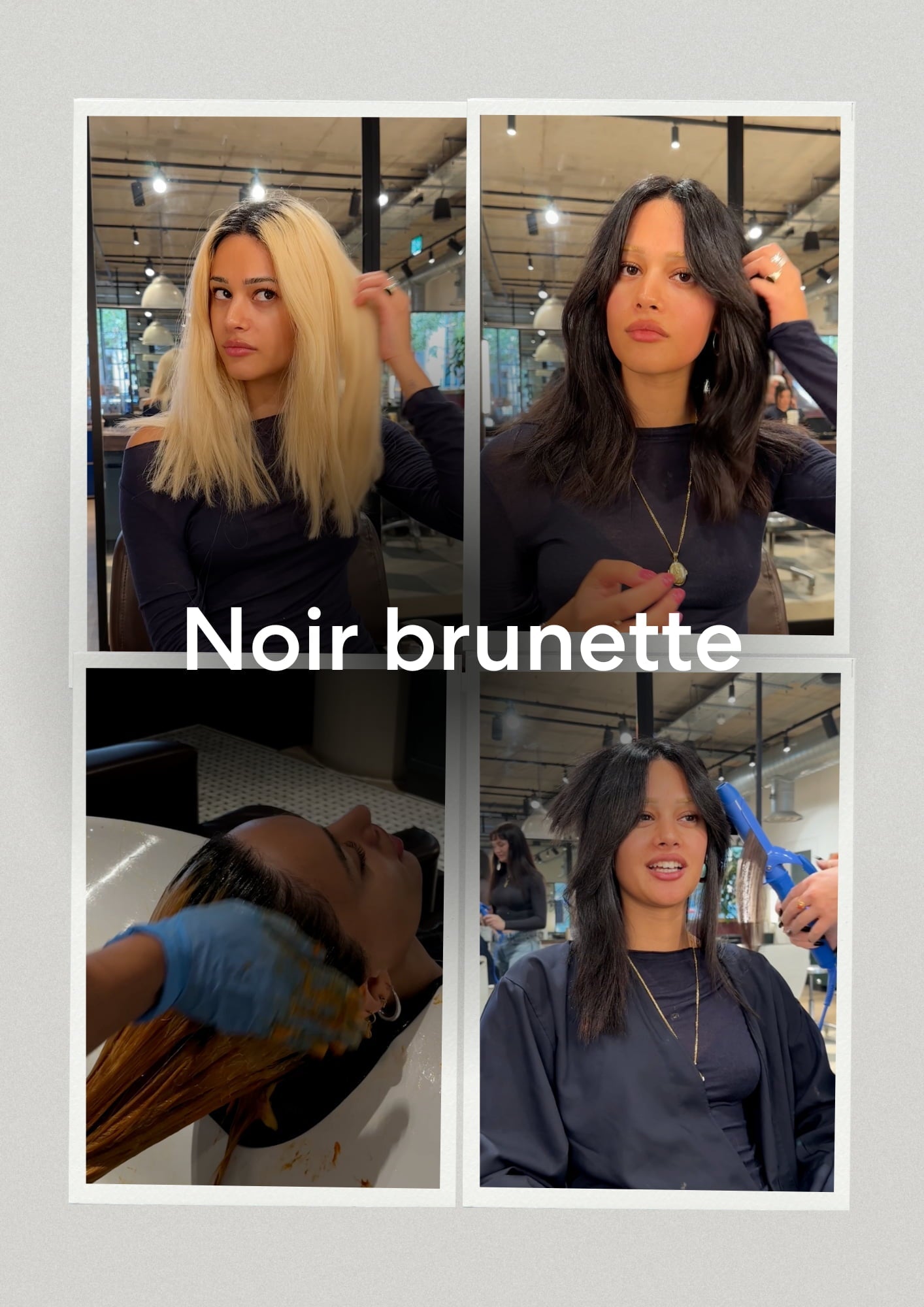 Bye Blonde, Hello Noir Brunette