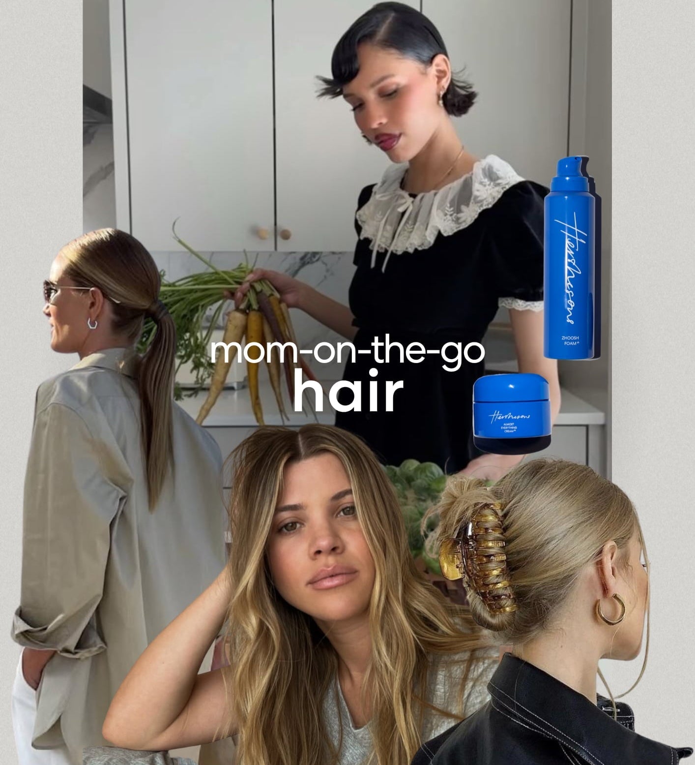 4 Mum-On-The-Go Hairstyles That Look Chic in 60 Seconds