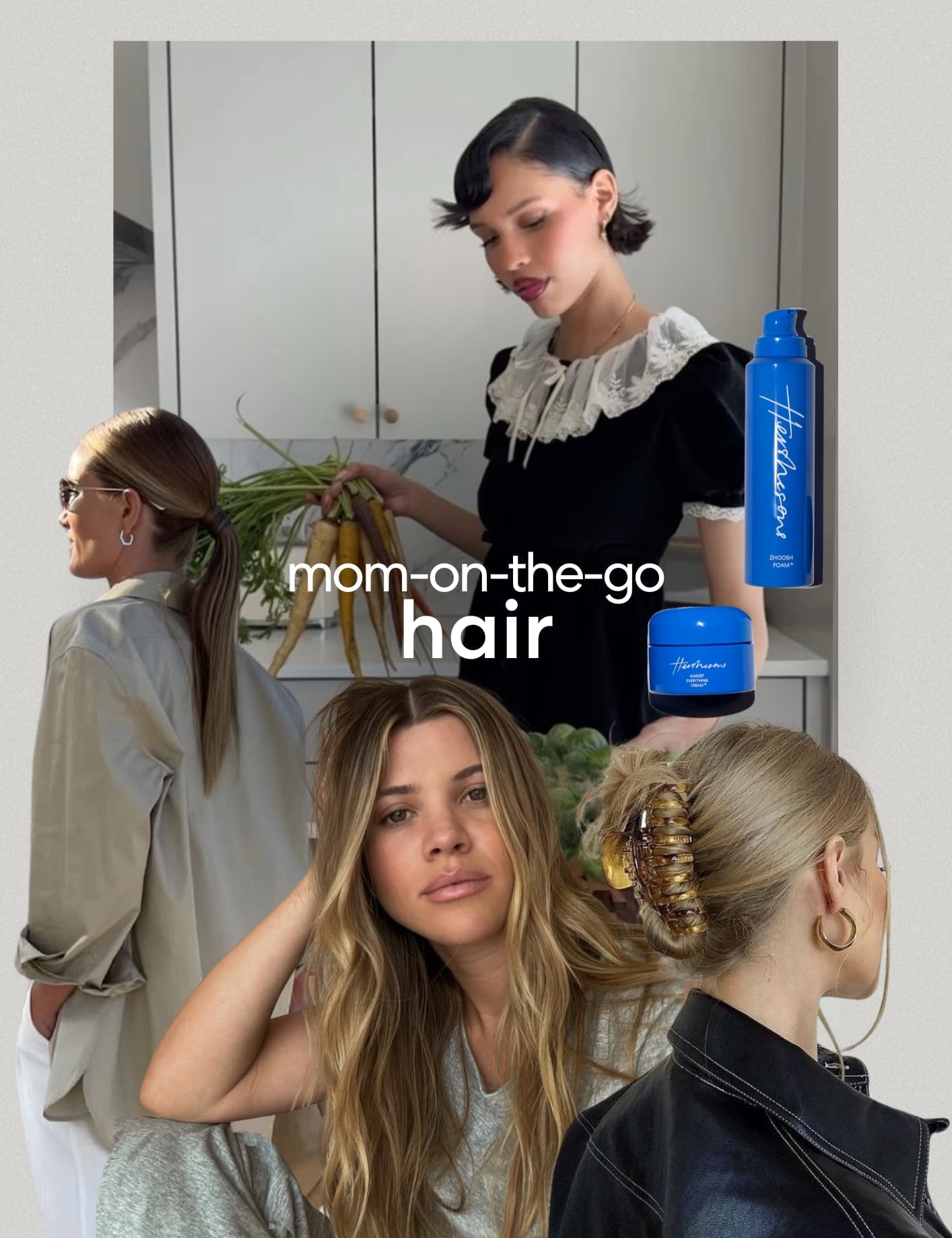 4 Mum-On-The-Go Hairstyles That Look Chic in 60 Seconds