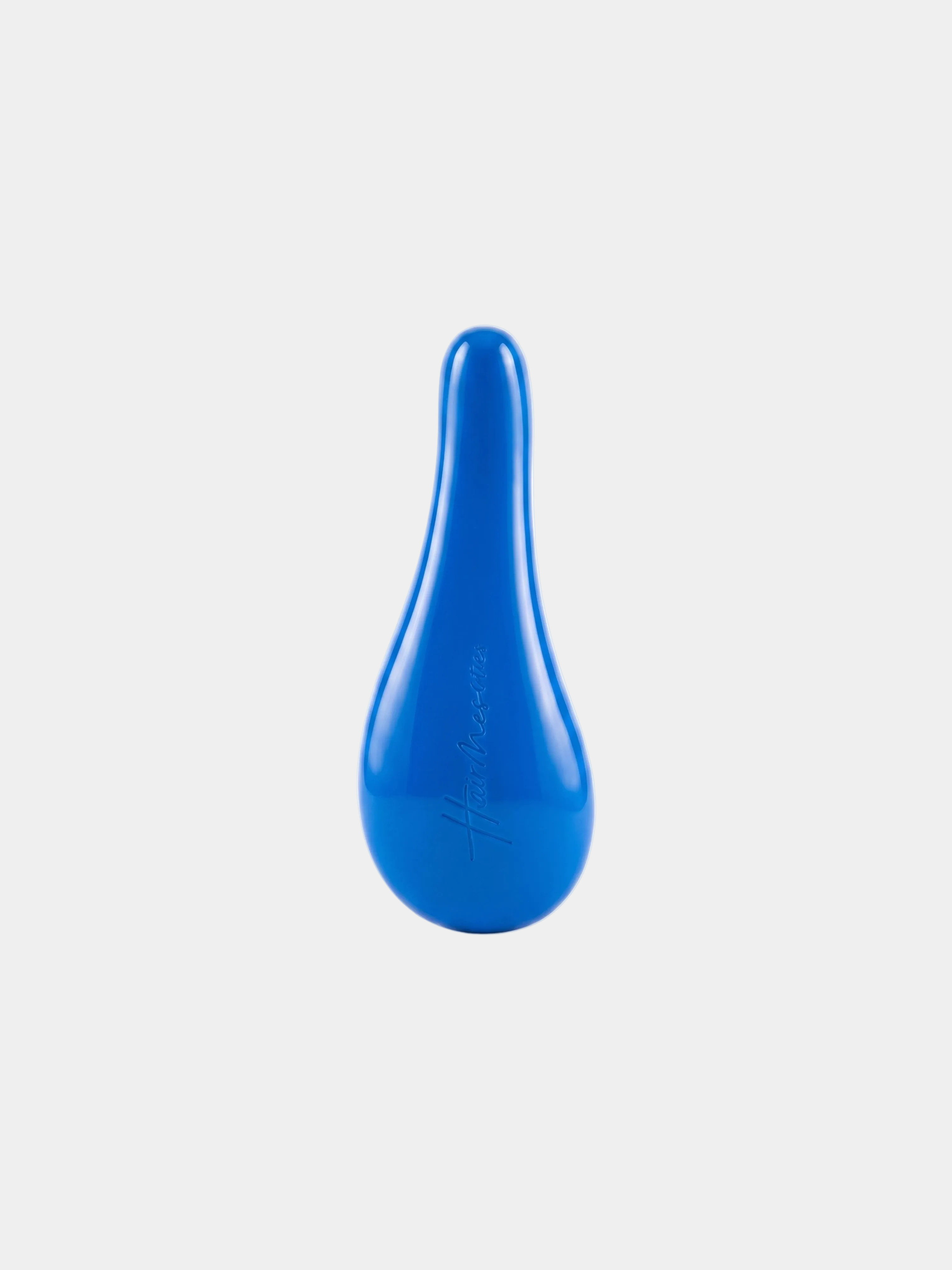Blue bicycle seat on a white background